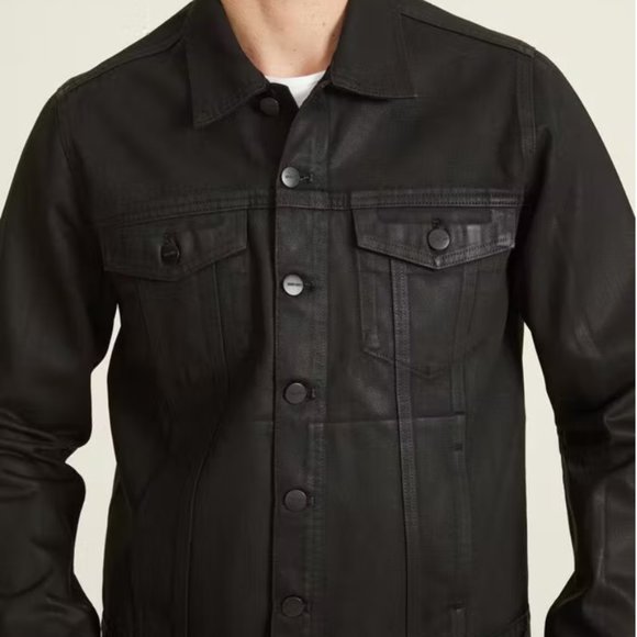 Warp+Weft -  Black Denim Jacket - L - Picture 4 of 4
